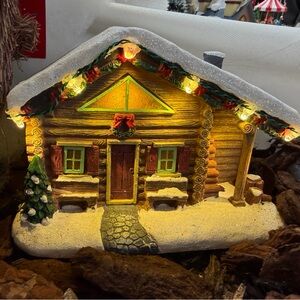 Lumíneo Christmas Village “Winter Scenery” LED Cabin – Hand-Painted from England